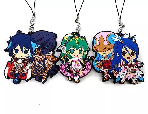 集合 描き下ろしラバーストラップ3個セット 「WiiUソフト 幻影異聞録#FE アニメイト限定セット」 同梱特典