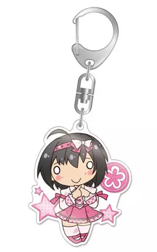 小日向美穂(ピンクチェックスクールver.2) ちまドル アクリルキーホルダー 「アイドルマスター シンデレラガールズ」