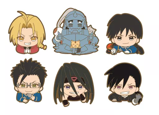 鋼の錬金術師　のっかりラバークリップ　セット 全６種類 駿河屋 -<中古>全6種セット 「鋼の錬金術師 FULLMETAL ALCHEMIST