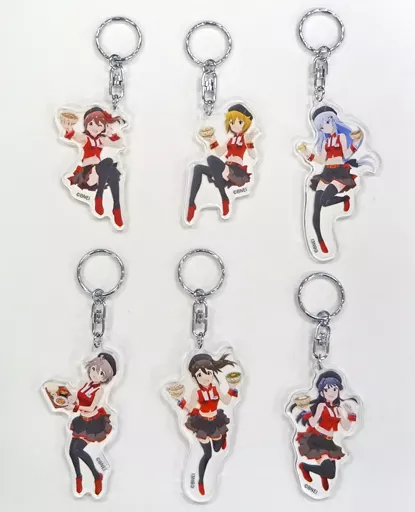 ミリオンスターズver. アクリルキーホルダー6種セット 「アイドルマスター ミリオンライブ!!×すき家」