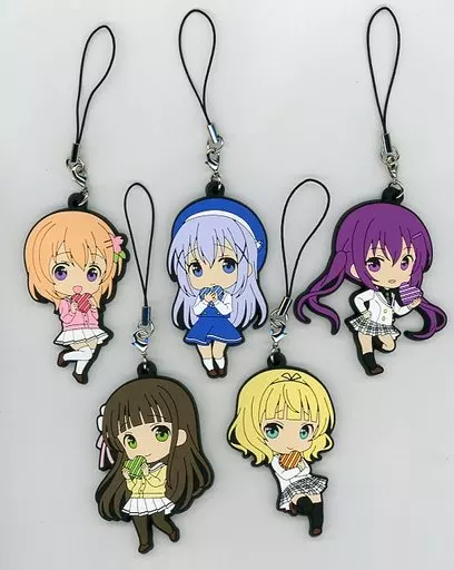 全5種セット 「ご注文はうさぎですか?? ～Dear My Sister～×アトレ秋葉原 ブラインドラバーストラップ＜Present＞」
