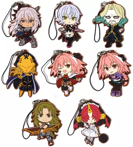 全8種セット 黒の陣営ver. ラバーストラップ きゅんキャラいらすとれーしょんず 「一番くじ Fate/Apocrypha」 G賞