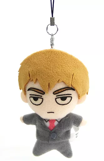 ストラップ(キャラクター)　B.霊幻新隆 ぬいぐるみストラップ 「モブサイコ100」