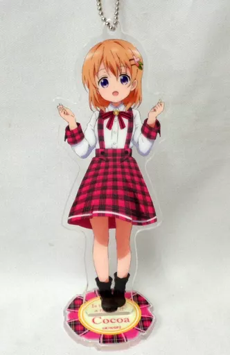 ココア 描き下ろしアクリルスタンドキーホルダー＜レトロチェック＞ 「ご注文はうさぎですか?? ?Dear My Sister?×マルイ 劇場上映記念 ご注文はOIOIですか??」