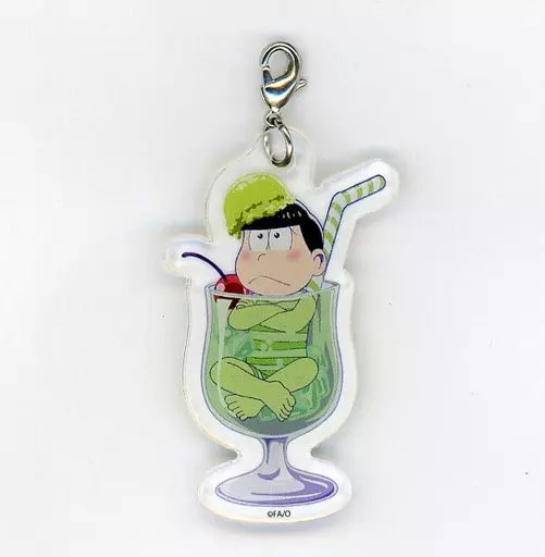 チョロ松 「おそ松さん 夏の松の市 トレーディングアクリルチャーム クリームソーダ松ver.」