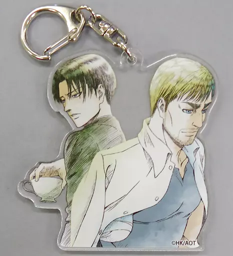 リヴァイ＆エルヴィン 描き下ろしアクリルマスコット 「進撃の巨人」 浅野恭司原画展2017グッズ