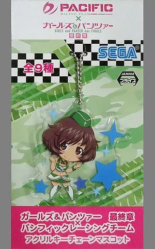 秋山優花里 アクリルキーチェーンマスコット 「PACIFIC RACING TEAM×ガールズ＆パンツァー 最終章」