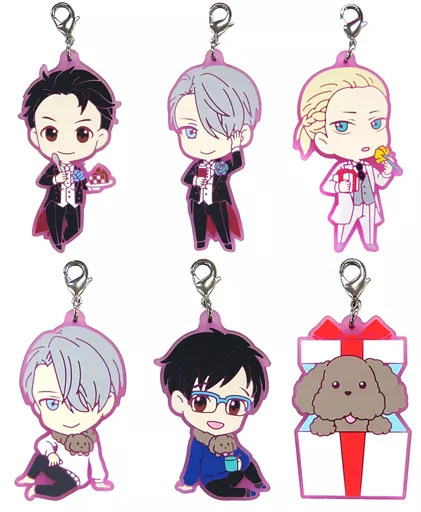 全6種セット ラバーマスコット 「一番くじ ユーリ!!! on ICE～Romantic Birthday～」 F賞