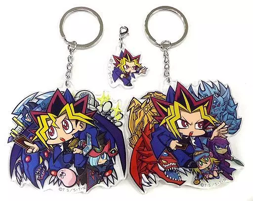 闇遊戯＆武藤遊戯 アクリルつままれキーホルダーセット(JF限定 ミニ闇遊戯チャームつき) 「遊☆戯☆王デュエルモンスターズ」 ジャンプフェスタ2018グッズ