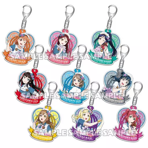 全9種セット 「ラブライブ!サンシャイン!! アクリルトレーディングキーリングVer.4」
