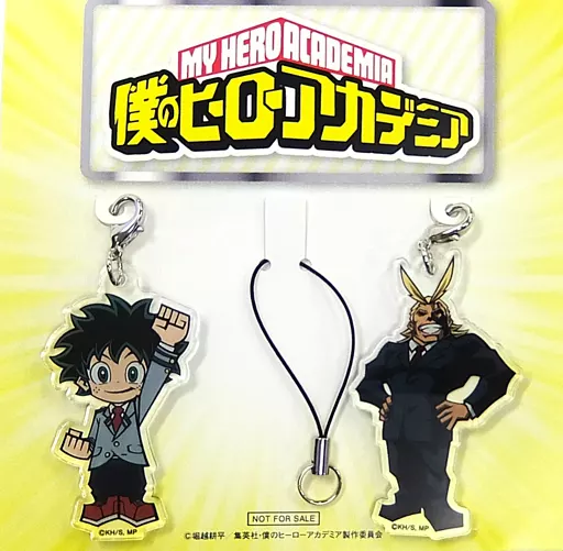 緑谷出久＆オールマイト 公式デフォルメキャラクターアクリルキーホルダー(2個組) 「Blu-ray/DVD 僕のヒーローアカデミア 2nd Vol.1」 TOHO animation STORE購入特典