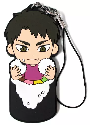 牛島若利 3年生恵方巻ラバーストラップ きゅんキャラいらすとれーしょんず 「一番くじ ハイキュー!!～福を招け!豆は俺が持っていく!～」 I賞