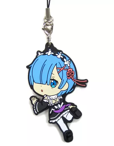 レムC レムかラムのラバーストラップ きゅんキャラいらすとれーしょんず 「一番くじ Re：ゼロから始める異世界生活～Happy Birthday REM＆RAM!～」 F賞