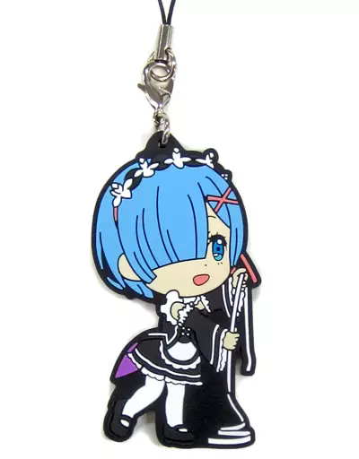 レムF レムかラムのラバーストラップ きゅんキャラいらすとれーしょんず 「一番くじ Re：ゼロから始める異世界生活～Happy Birthday REM＆RAM!～」 F賞