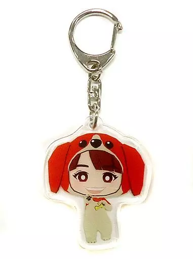 秋本帆華(チームしゃちほこ)/犬コス アクリルキーホルダー(名古屋レッド) 「鯱詣2018」 しゃちCARA景品 東京会場限定