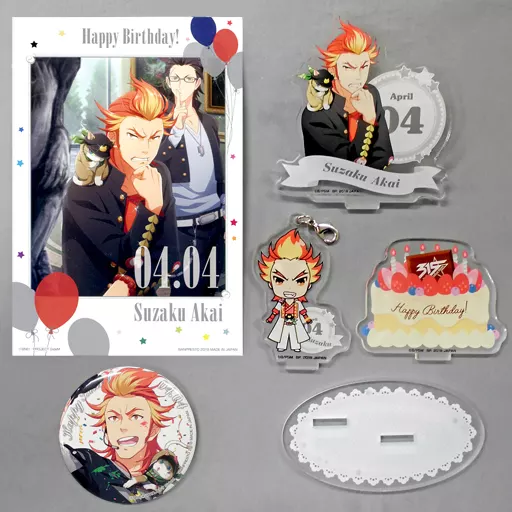 紅井朱雀 グッズセット Spring ver. 「一番カフェ アイドルマスター SideM Happy Birthday!」