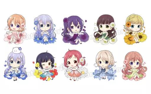全10種セット 「ご注文はうさぎですか?? トレーディングラバーストラップ(Flower Ver.)」