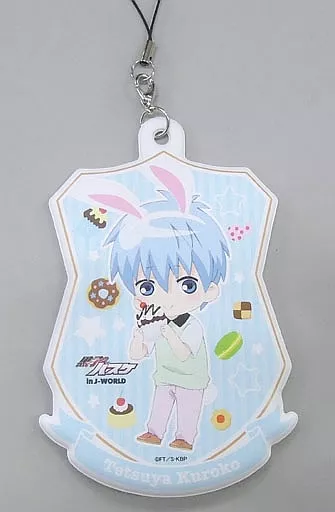 黒子テツヤ ぷくっとストラップ 「黒子のバスケ 黒子のティーパーティー in J-WORLD TOKYO」 ミニゲーム 角砂糖はこび B賞