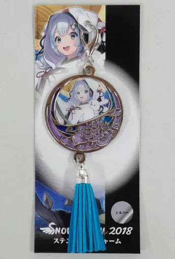 雪ミク2018(シルバー) ステンドメタルチャーム 「SNOW MIKU 2018」