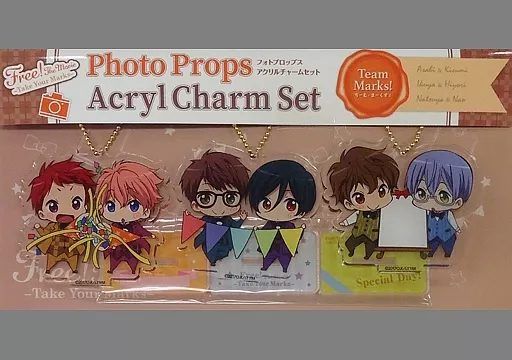 ⑨ ちーむ・まーくす! フォトプロップスアクリルチャームセット 駿河屋 -<中古>ちーむ・まーくす! フォトプロップスアクリル