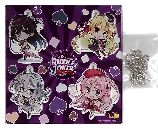 ヒロイン アクリルキーホルダー4種セット 「PCソフト RIDDLE JOKER」 トレーダー予約特典