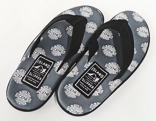 生活雑貨(男性)　B’z ビーチサンダル グレー 6(24cm) 「B’z 30th Year Exhibition “SCENES” 1988-2018」 ISLAND Slipperコラボグッズ