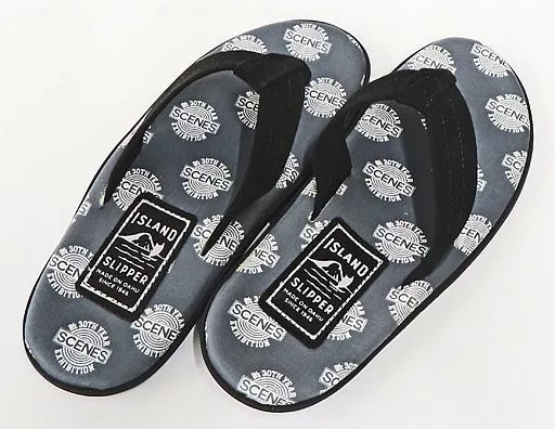 生活雑貨(男性)　B’z ビーチサンダル グレー 7(25cm) 「B’z 30th Year Exhibition “SCENES” 1988-2018」 ISLAND Slipperコラボグッズ