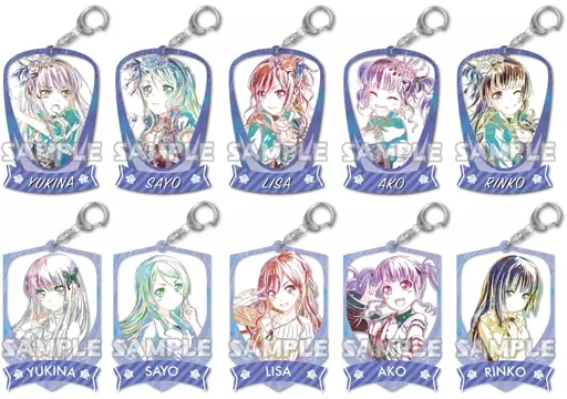 全10種セット 「BanG Dream! ガールズバンドパーティ! Ani-Art アクリルキーホルダー Roselia」