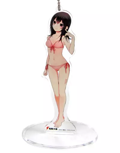姫柊雪菜 電撃文庫 水着アクリルマスコット 「ストライク・ザ・ブラッド」 電撃文庫3000タイトル突破!!大感謝フェア記念グッズ