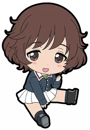 秋山優花里 「ガールズ＆パンツァー 最終章 ぺたん娘トレーディングラバーストラップVol.1」