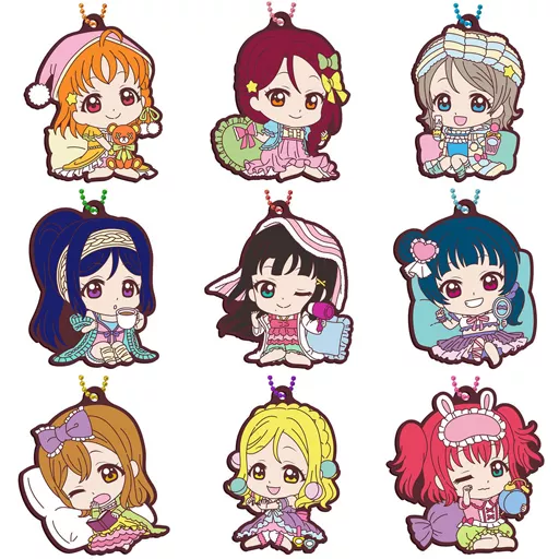 全9種セット 「ラブライブ!サンシャイン!! カプセルラバーマスコット10」