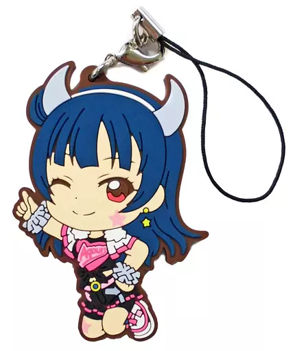 津島善子 MIRACLE WAVEver. ラバーストラップ きゅんキャラいらすとれーしょんず 「一番くじ ラブライブ!サンシャイン!! 5th」 K賞