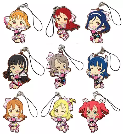全9種セット MIRACLE WAVEver. ラバーストラップ きゅんキャラいらすとれーしょんず 「一番くじ ラブライブ!サンシャイン!! 5th」 K賞