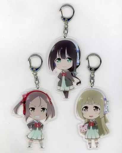 東郷美森＆三好夏凛＆乃木園子 らじぷち アクリルキーホルダーセット2 「結城友奈は勇者である 勇者部活動報告 春夏秋冬」