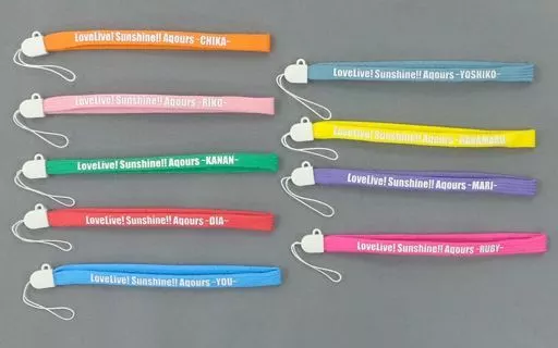 全9種セット 「ラブライブ!サンシャイン!! Aqours 3rd LoveLive! Tour ～WONDERFUL STORIES～ ストラップ」 会場限定