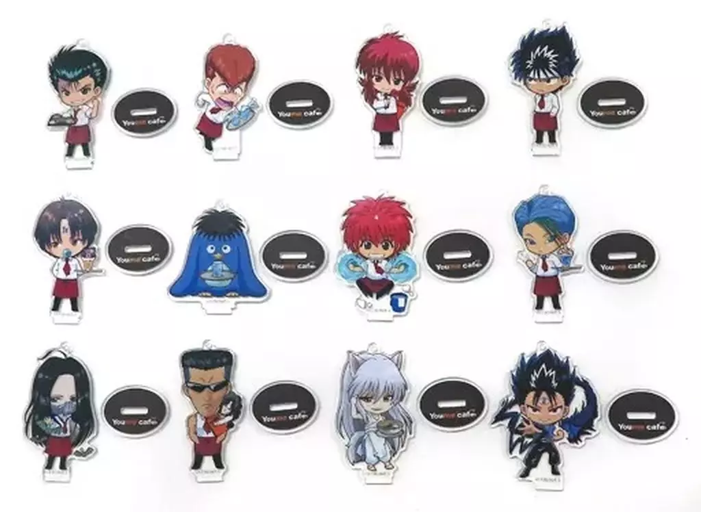 全12種セット 「幽☆遊☆白書×animatecafe トレーディングアクリルスタンドキーホルダー」