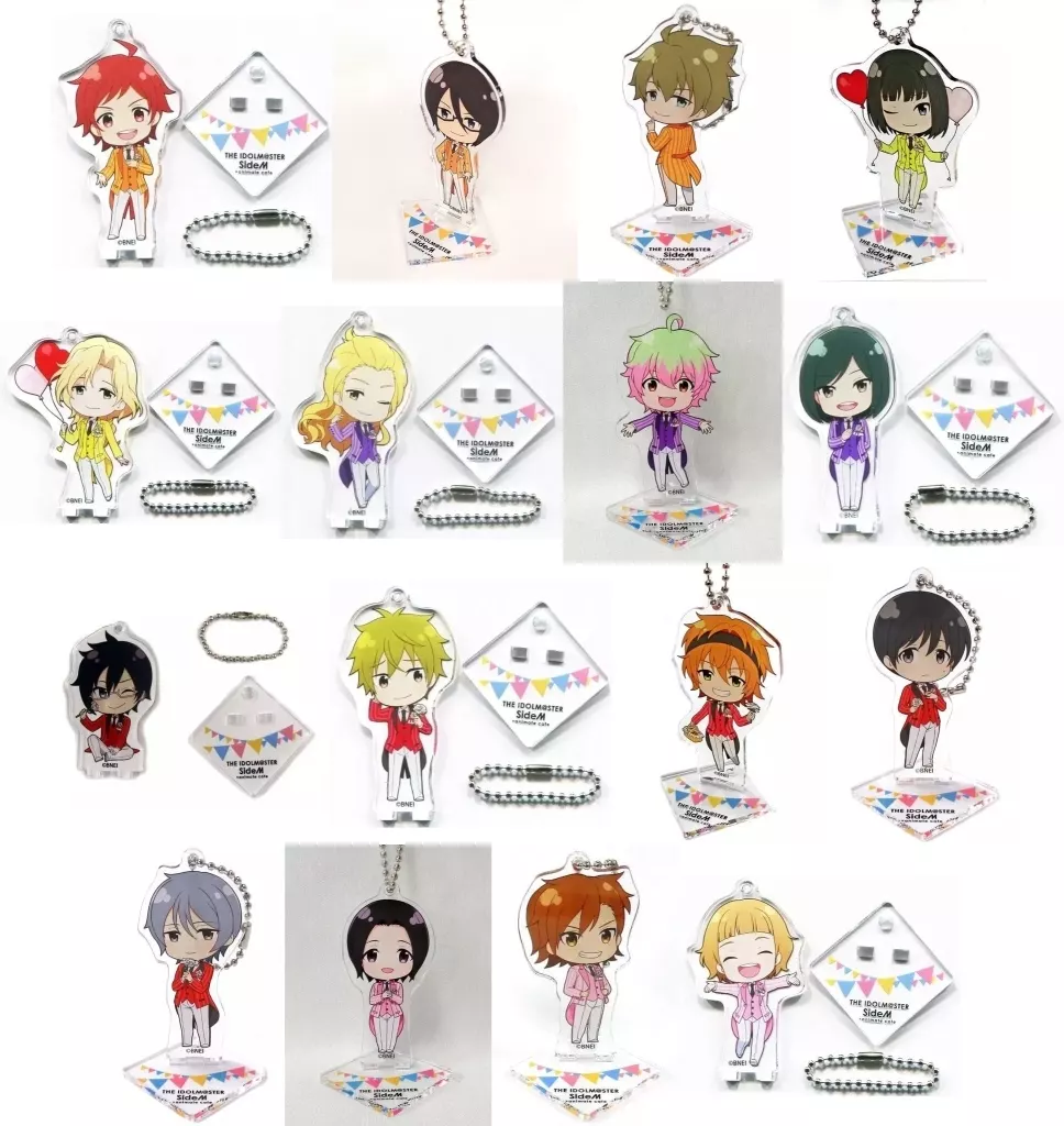 全16種セット 「アイドルマスター SideM×animatecafe トレーディングスタンドキーホルダー Garden Party ver. Aグループ」