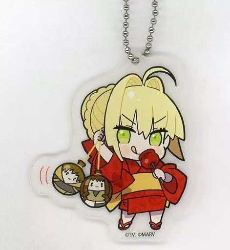 セイバー/ネロ・クラウディウス 「Fate/EXTELLA LINK×Treevillage トレーディング和紙アクリルキーホルダー」