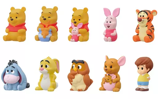 全10種セット 「くまのプーさん ソフビパペットマスコット」