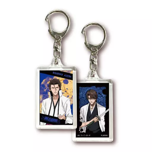 藍染惣右介 B3 布ポスター 3Dキーホルダー 駿河屋 -<中古>藍染惣右介 3Dキーホルダーコレクション 「BLEACH