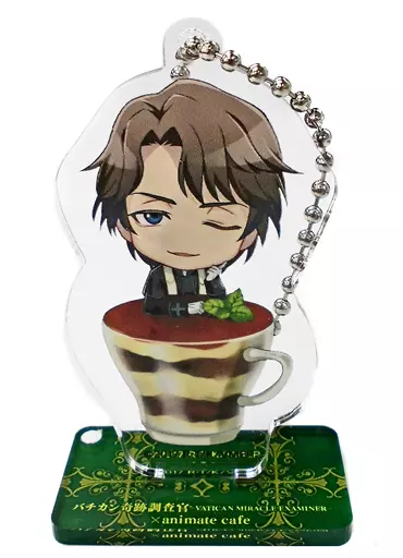 ロベルト・ニコラス(祭服) 「バチカン奇跡調査官×animatecafe トレーディングアクリルスタンドキーホルダー スイーツパラダイスver.」