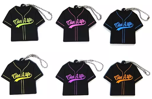 全6種セット ベースボールシャツキーホルダー 「AAA DOME TOUR 2018 COLOR A LIFE」 AAA Party会員限定
