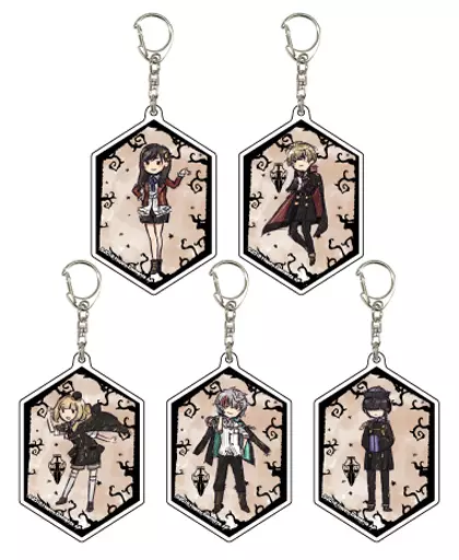 全5種セット 「Phantom in the Twilight グラフアートデザイン アクリルキーホルダー 01」