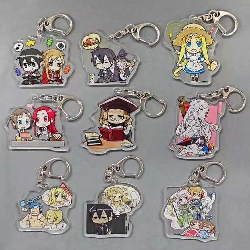 全9種セット 「ソードアート・オンライン ミニキャラトレーディングアクリルキーホルダー2」