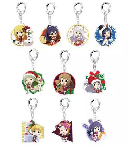 全10種セット 「アイドルマスター ミリオンライブ! アクリルポップキーホルダー クリスマス」