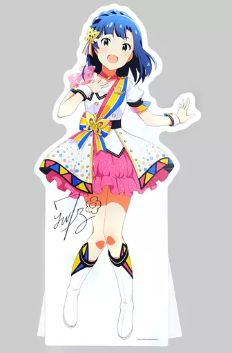 七尾百合子(サイン入りver.) 等身大パネル ヌーベル・トリコロールver. 「THE IDOLM＠STER MILLION LIVE! THEATER DAYS 1st anniversary in AKIHABARA」（本体不備（中））