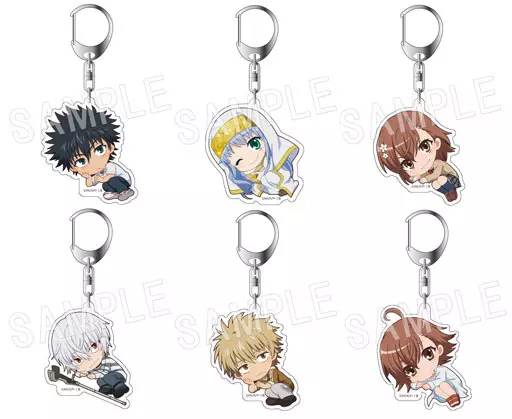 全6種セット 「とある魔術の禁書目録III ふぉーちゅん☆アクリルキーホルダー そいねっころん」