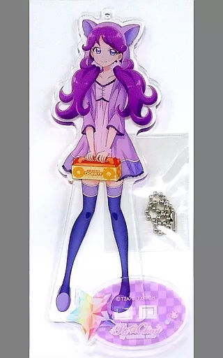 紫藤める(アニマルパーカーver.) 描き下ろしアクリルスタンドキーホルダー 「キラッとプリ☆チャン×animatecafe」