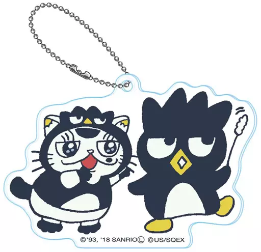 ふくまる×バッドばつ丸 アクリルキーチェーン 「おじさまと猫×サンリオキャラクターズ」
