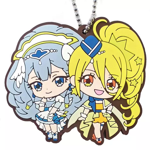 キュアアンジュ＆キュアエトワール ラバーマスコット 「HUGっと!プリキュア＆ふたりはプリキュアあそーと」 C賞